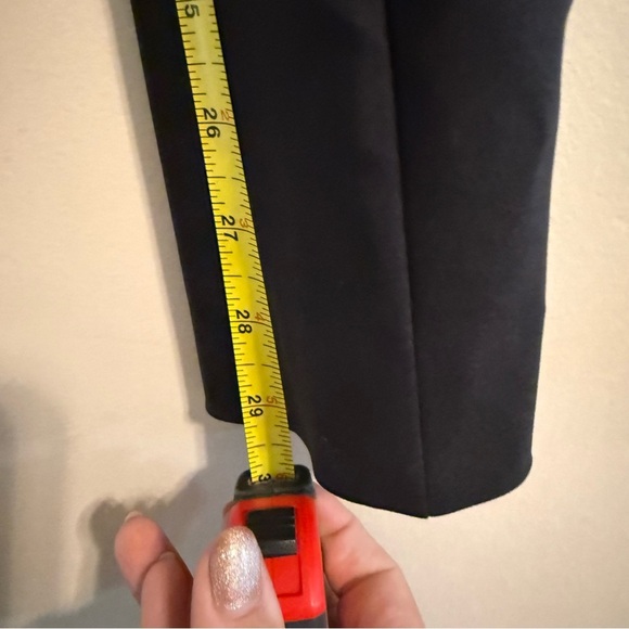 St. John Caviar Jennifer Fit Black front seam NWT slacks business career neutral - Picture 7 of 9